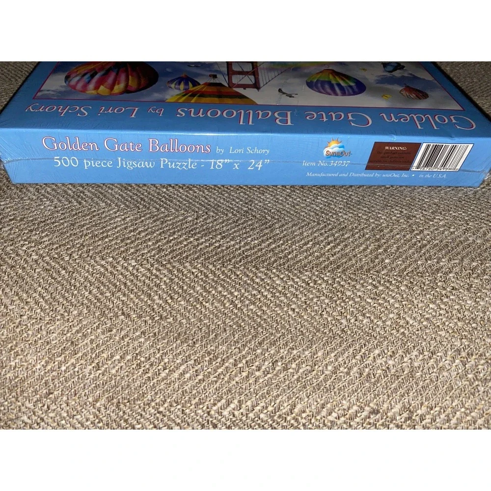 Golden Gate‎ Bridge Balloon By Lori Schory 500 Piece Puzzle New And Sealed 34937